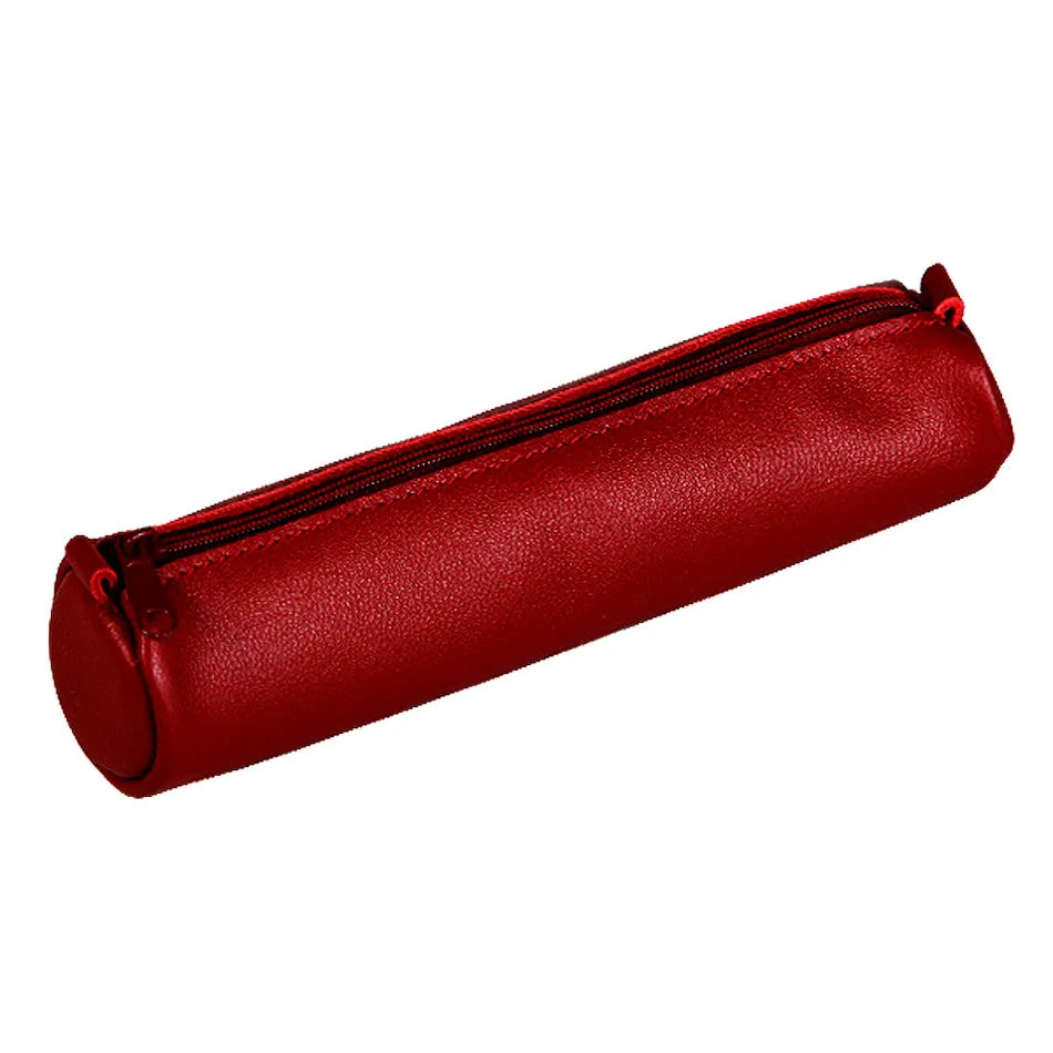 Clairefontaine Age Bag Small Round Leather Pencil Case