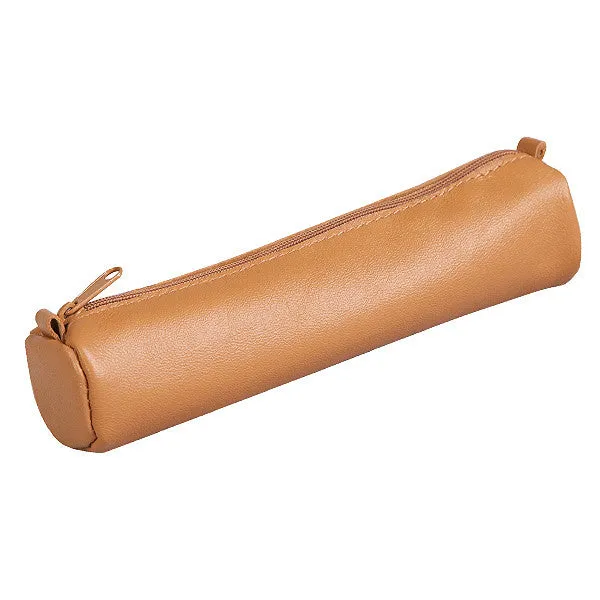 Clairefontaine Age Bag Small Round Leather Pencil Case