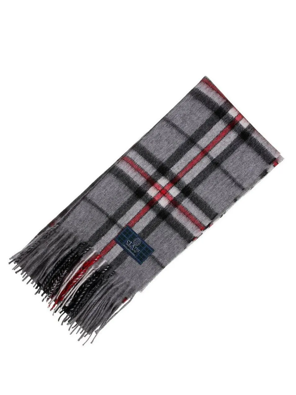 Clan Tartan Scarf - Thomson Grey