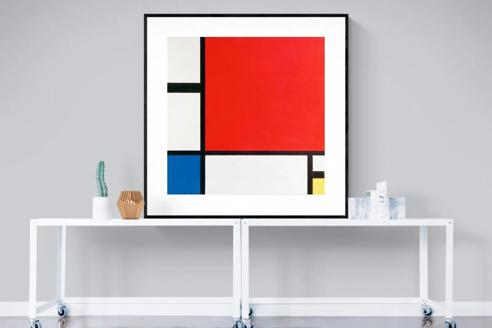 Composition with Red Blue & Yellow