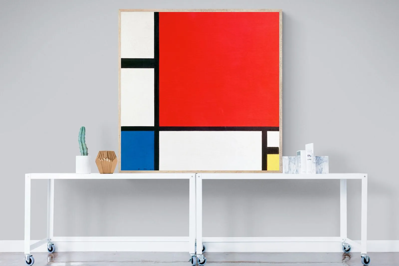 Composition with Red Blue & Yellow