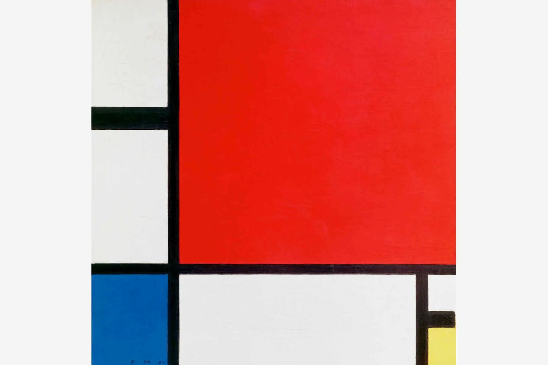 Composition with Red Blue & Yellow