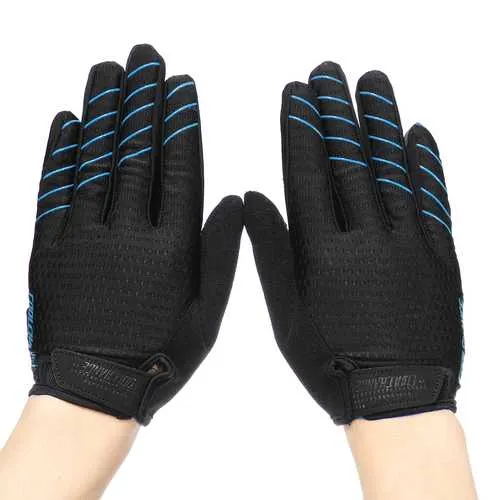 CoolChange Cycling MTB Bike Full Finger Gloves Touchscreen Sun Block Anti-skid