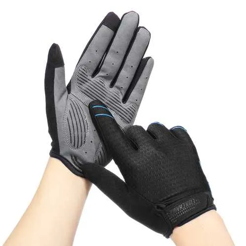 CoolChange Cycling MTB Bike Full Finger Gloves Touchscreen Sun Block Anti-skid