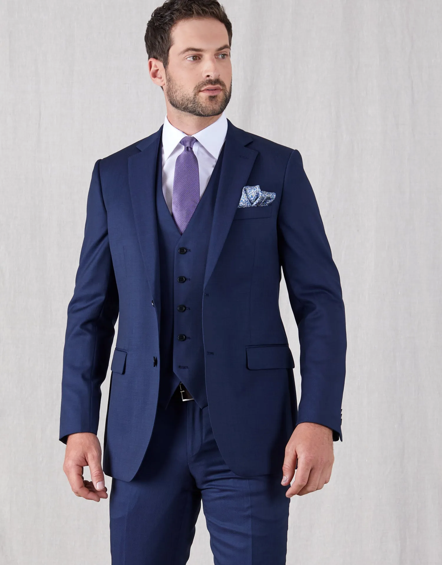 Cooper Blue Nailhead Suit Jacket