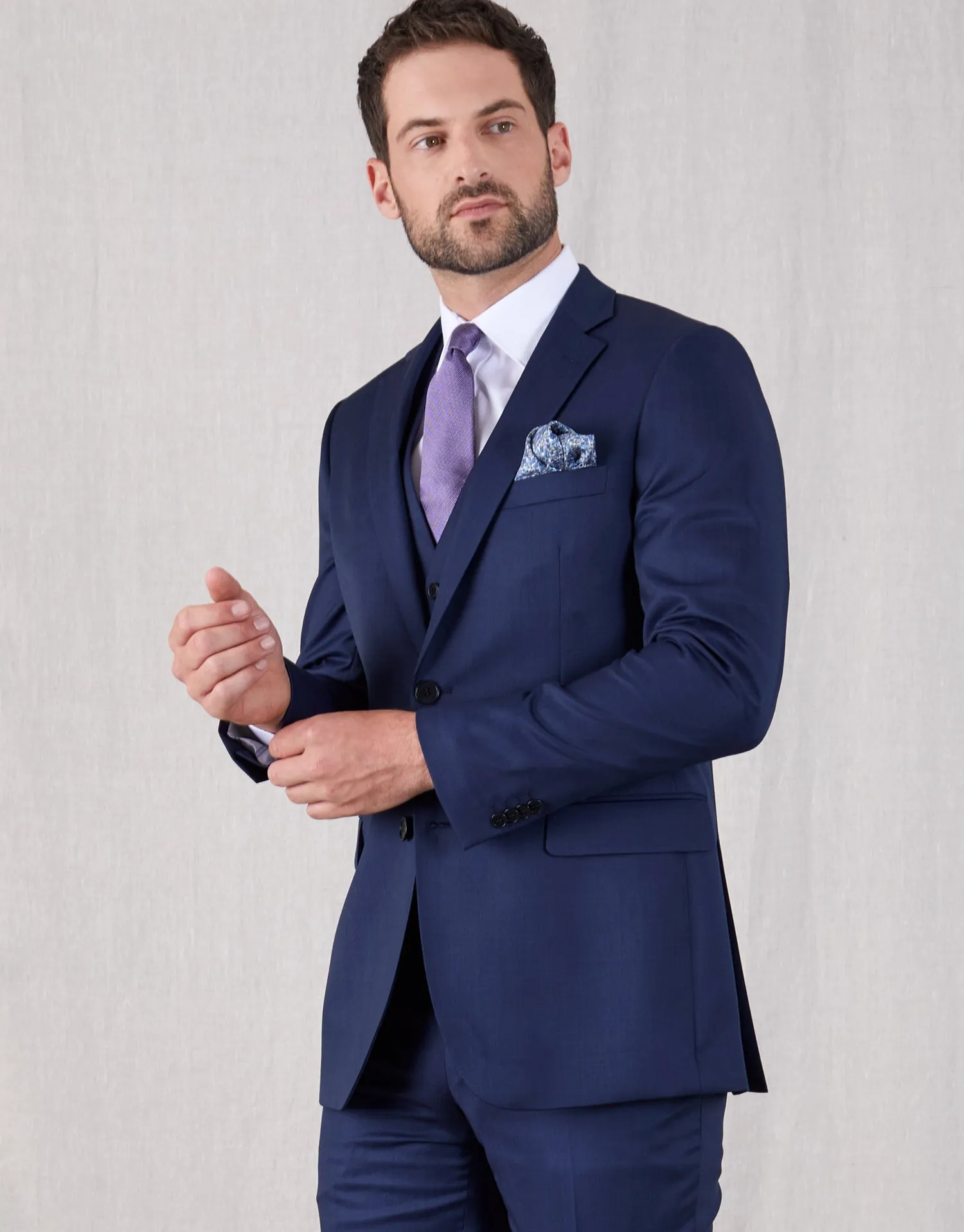 Cooper Blue Nailhead Suit Jacket