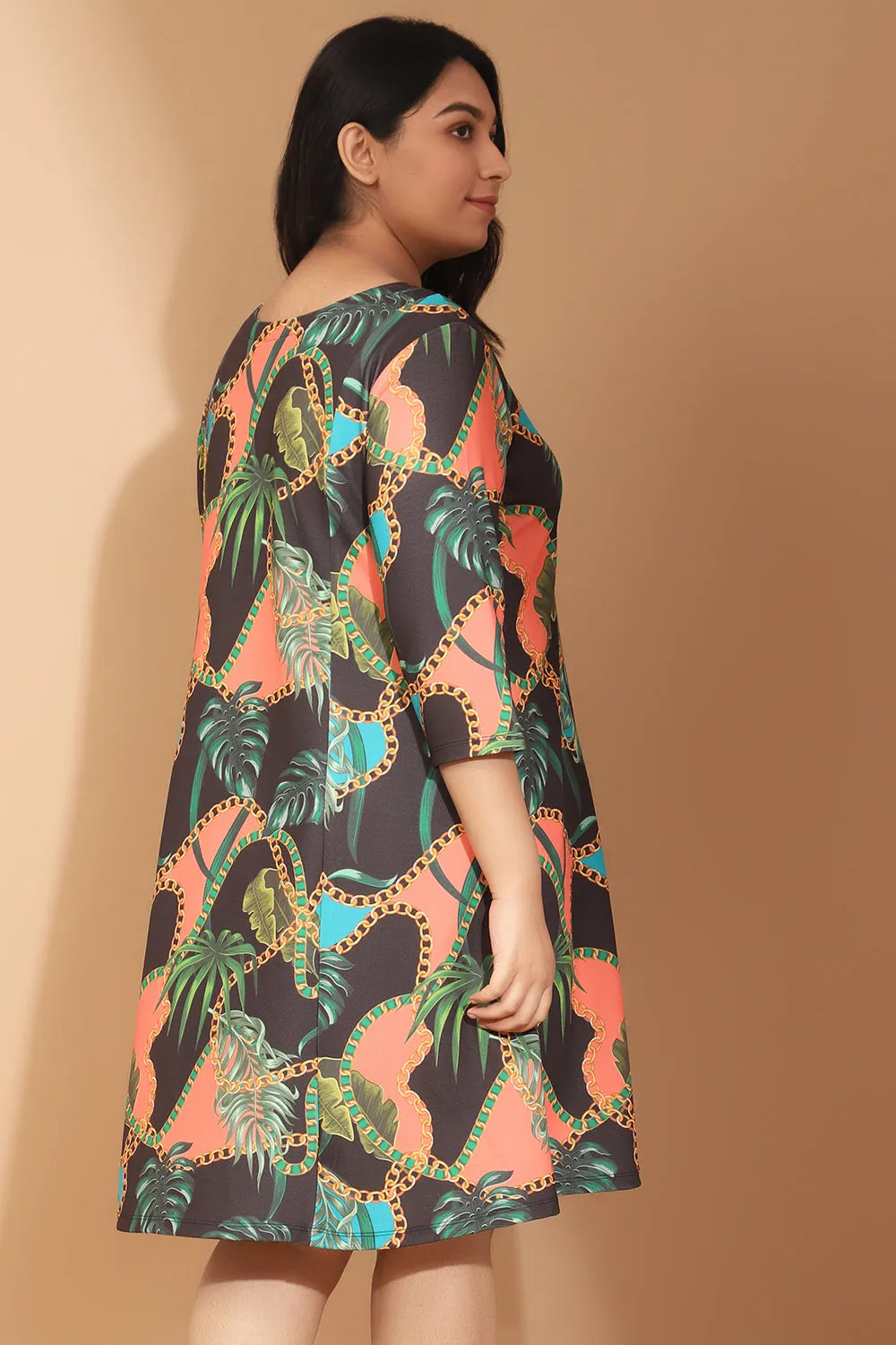 Corel Forest Inspired Printed Dress