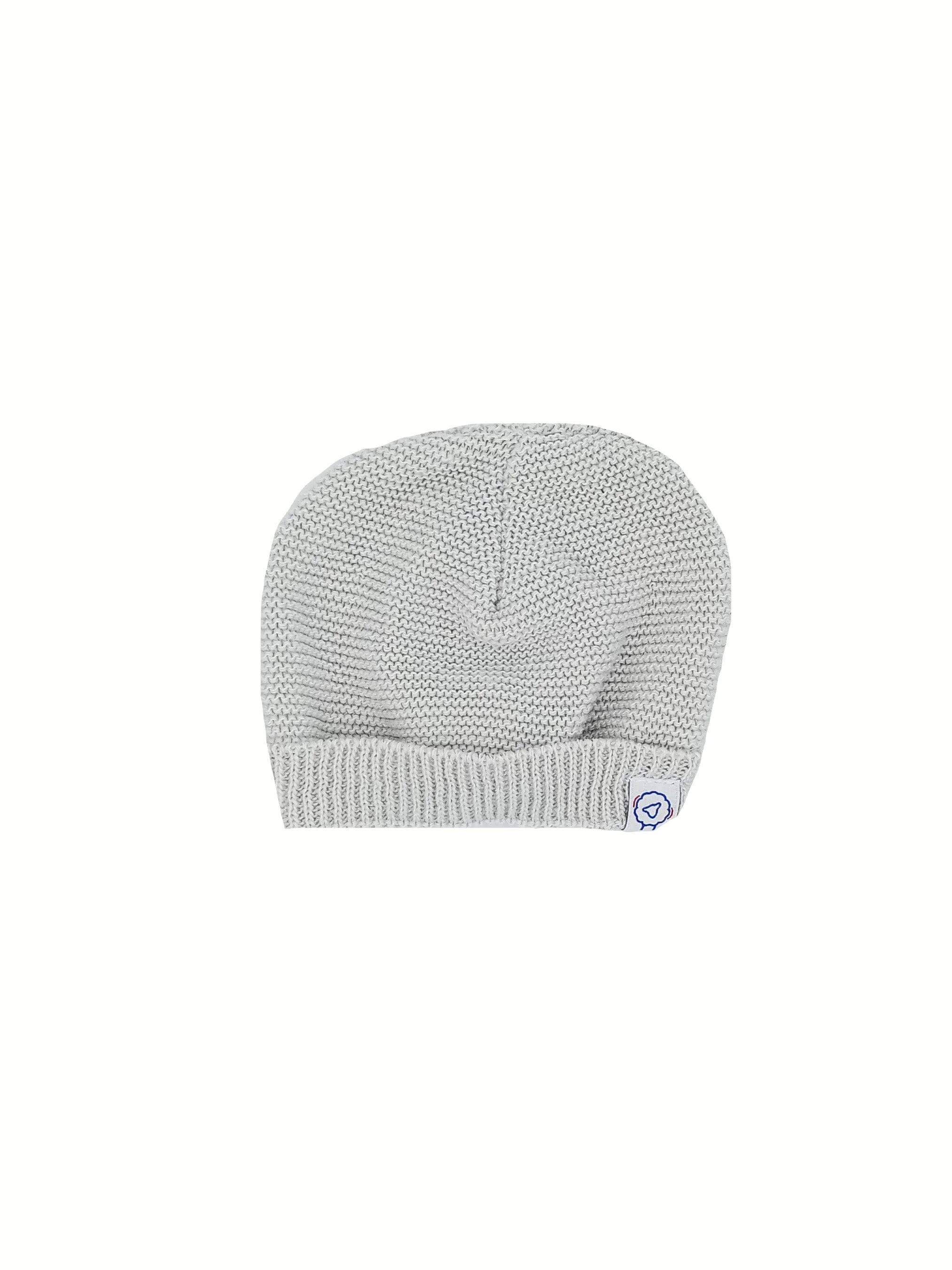 Cotton Knitted Hat - Green/Grey