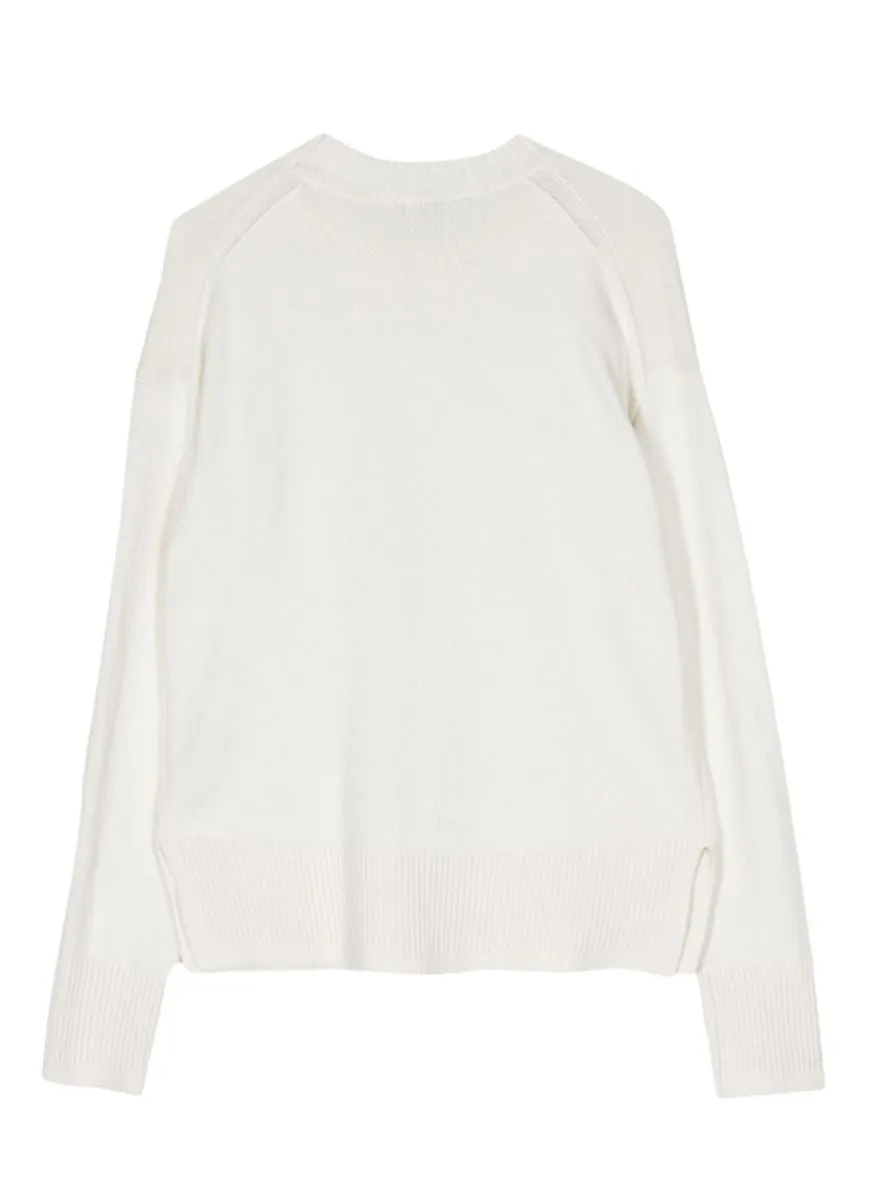 CREW-NECK SILK-BLEND JUMPER