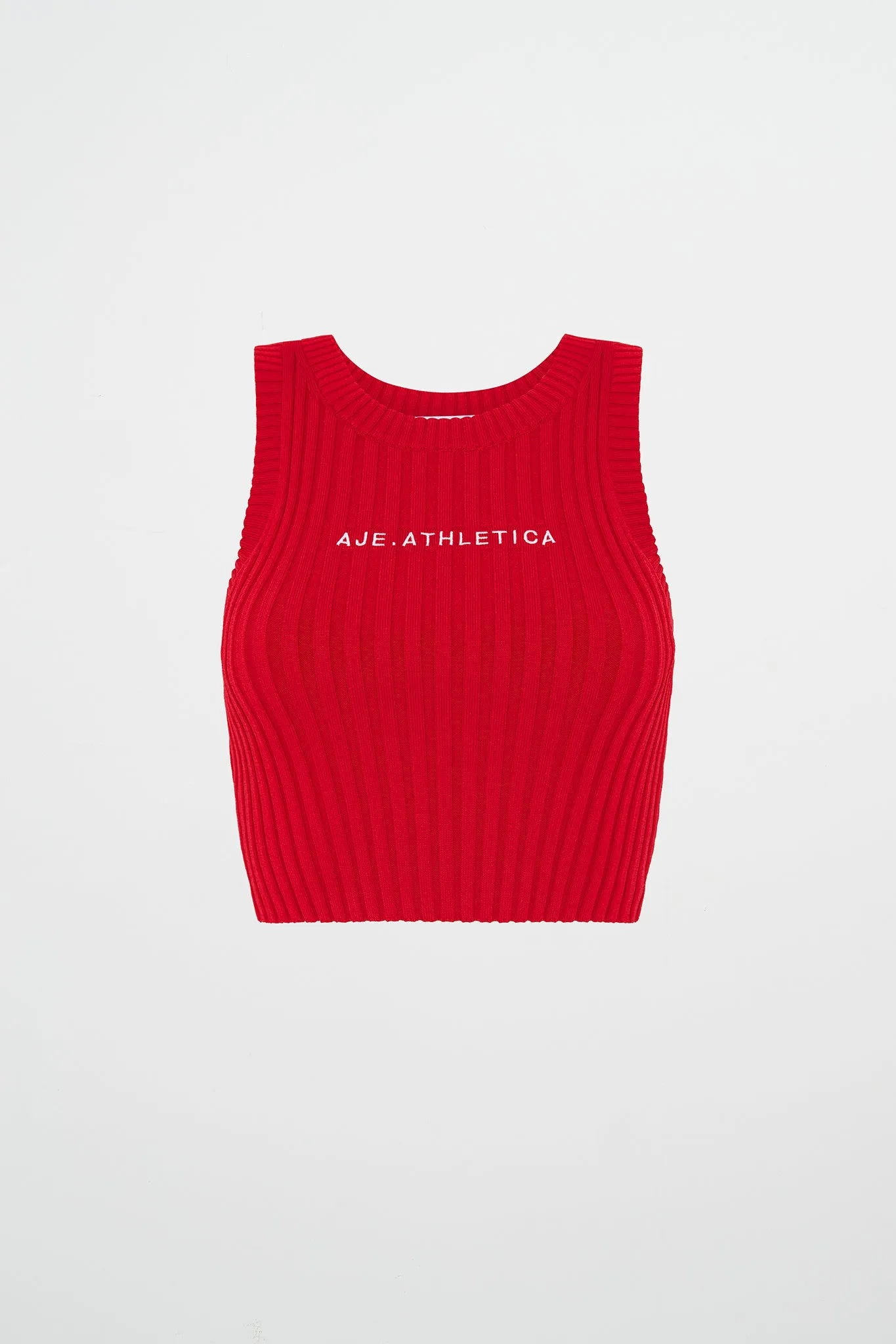 Cropped Knitted Logo Tank 135