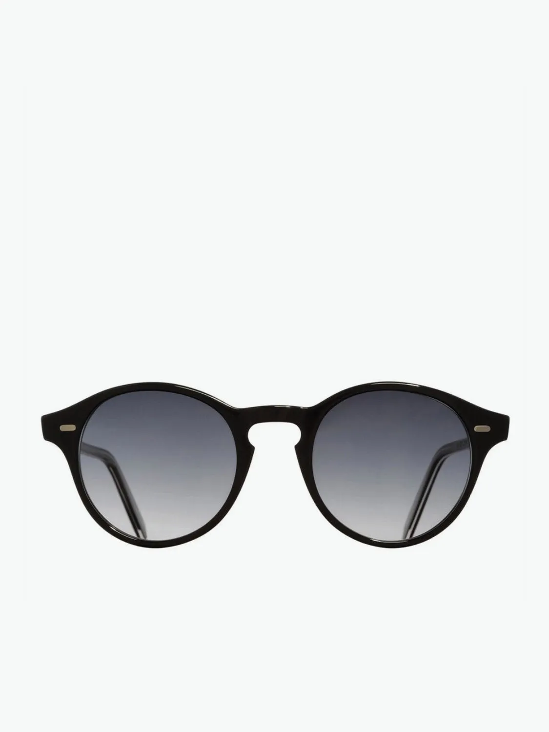 Cutler and Gross Round Black Acetate Sunglasses