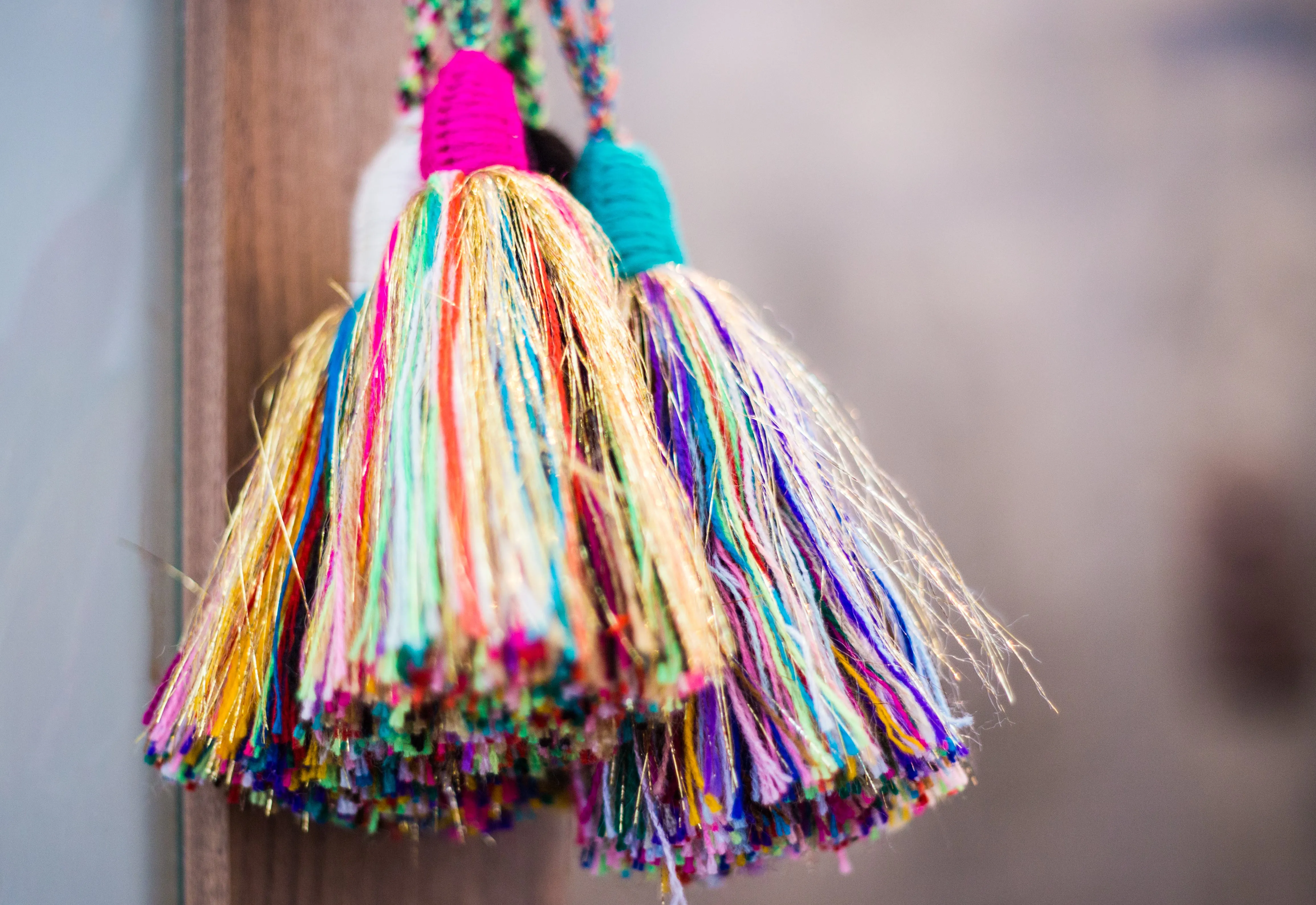 Decorative Hanging Tassel - Multicolor/Black