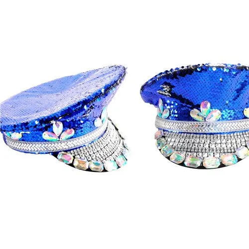 Deluxe Sequin Hat - Blue