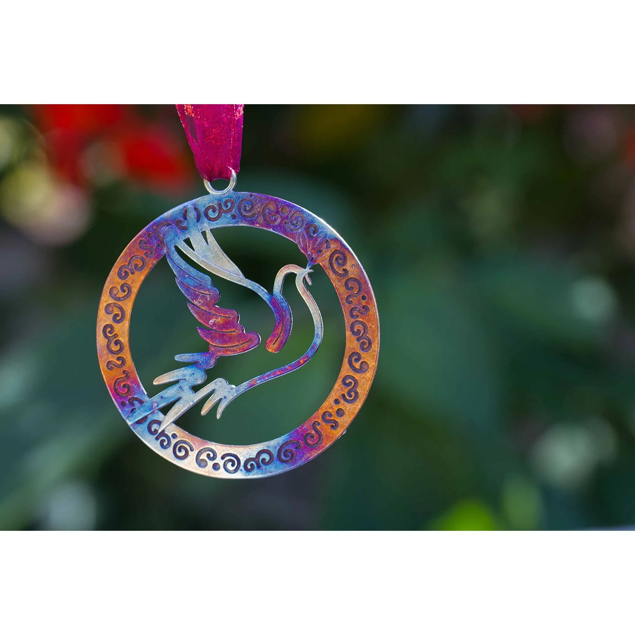 Dove Ornament with Ribbon (only available in Peace Bronze)