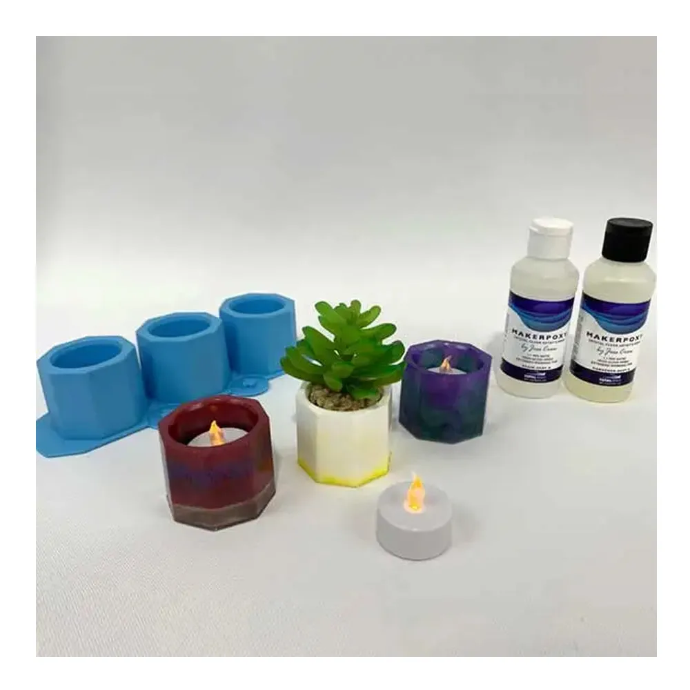 Epoxy Tea Light Holder & Mini Planter Kit