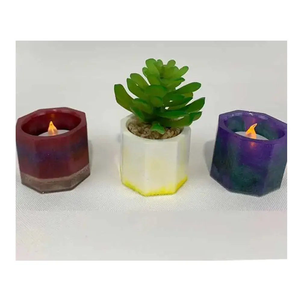 Epoxy Tea Light Holder & Mini Planter Kit