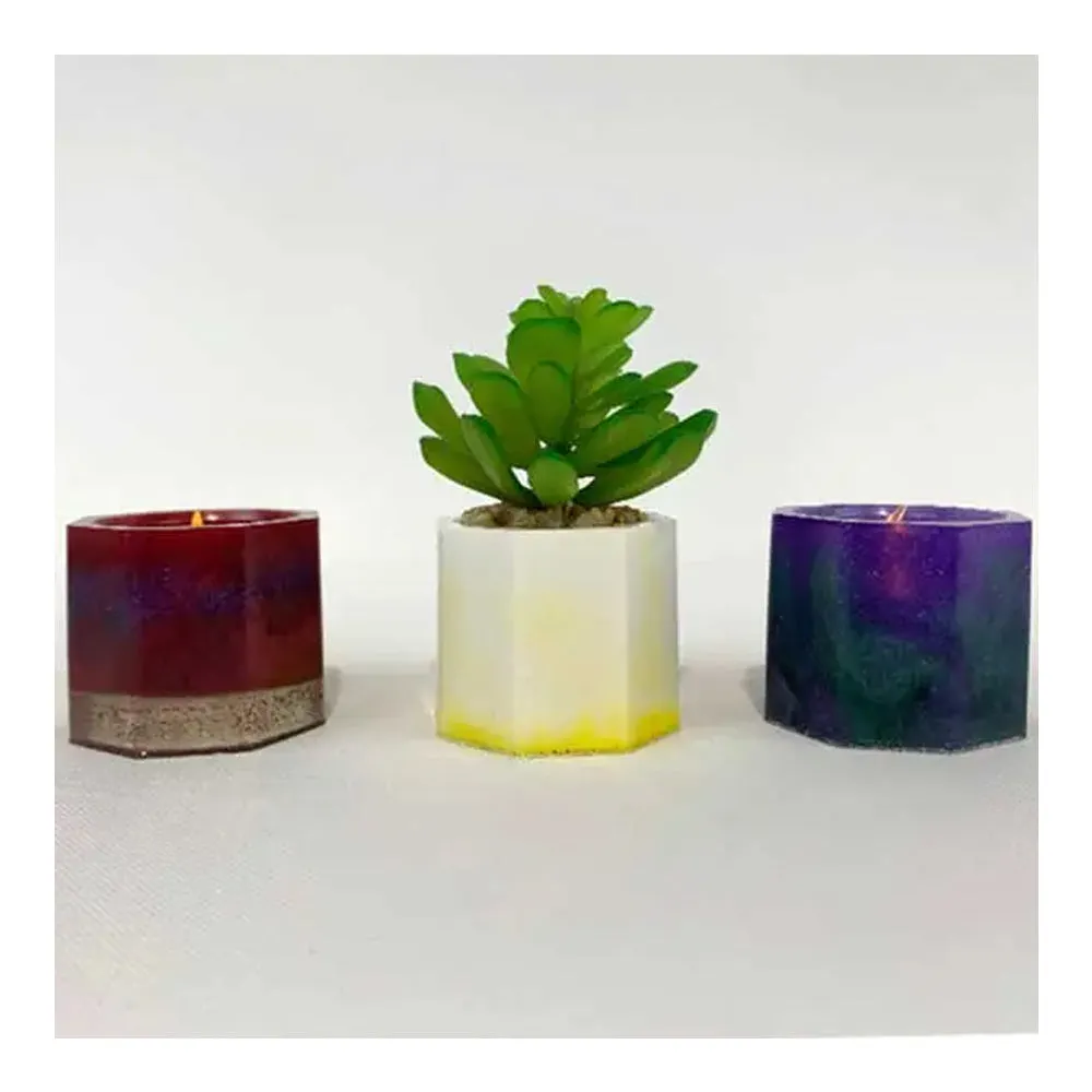 Epoxy Tea Light Holder & Mini Planter Kit