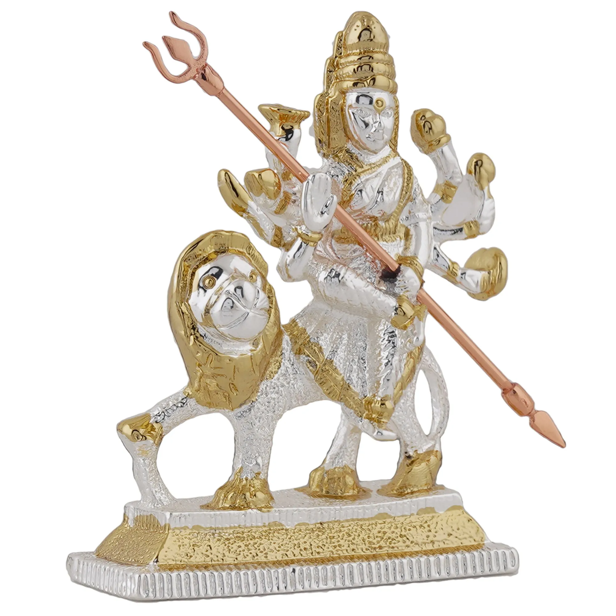 Estele Gold - Rhodium Plated Glorious Dhurga Maa Idol