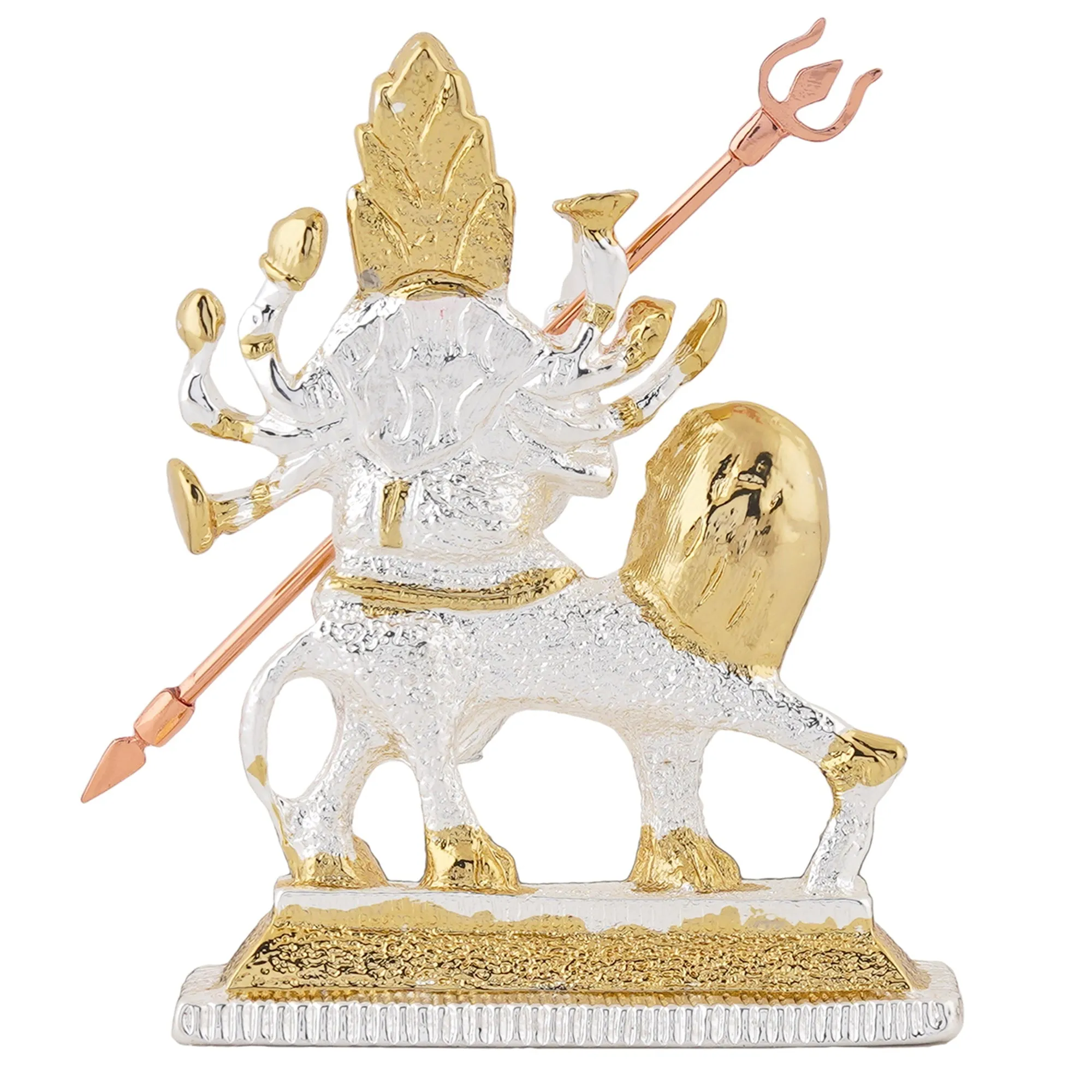 Estele Gold - Rhodium Plated Glorious Dhurga Maa Idol