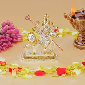 Estele Gold - Rhodium Plated Glorious Dhurga Maa Idol