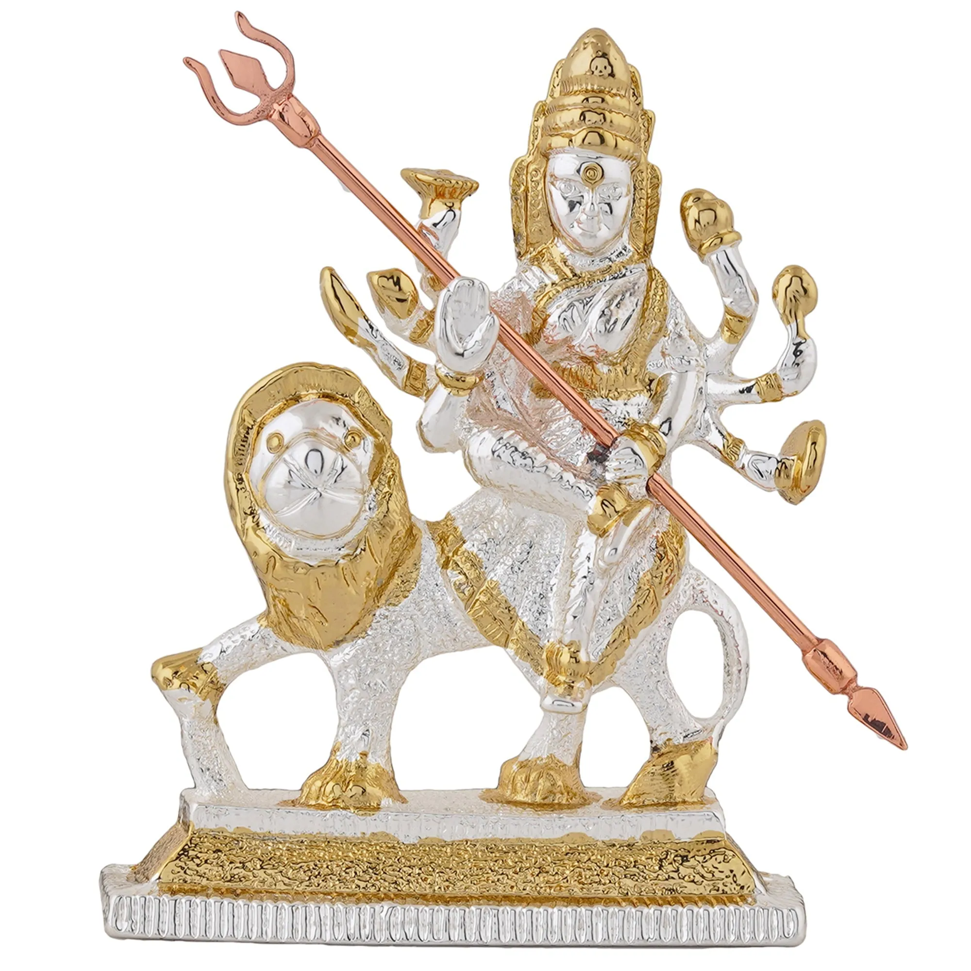 Estele Gold - Rhodium Plated Glorious Dhurga Maa Idol