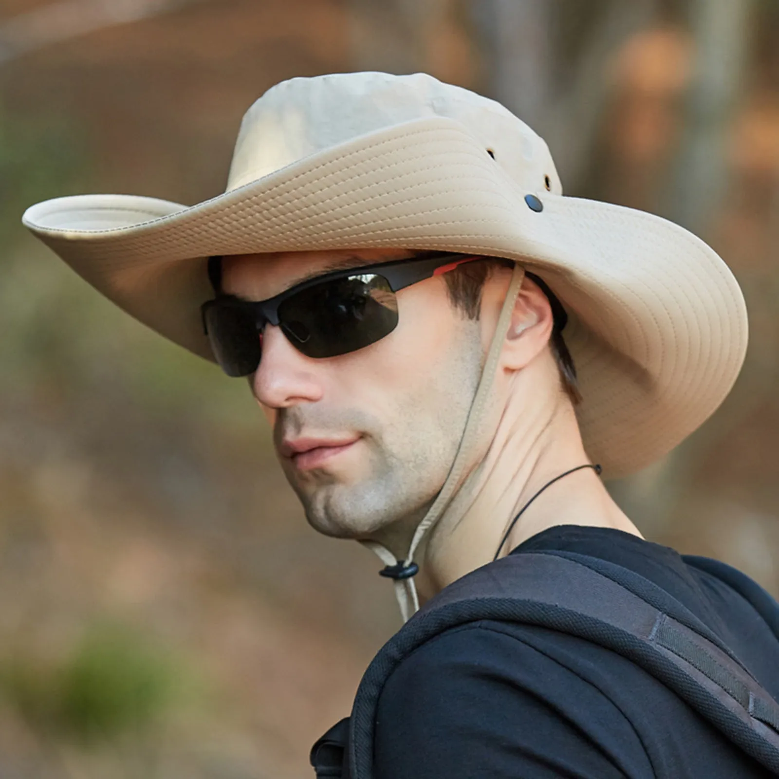 EXTRA LARGE BRIM FOR SUN PROTECTION BUCKET HAT