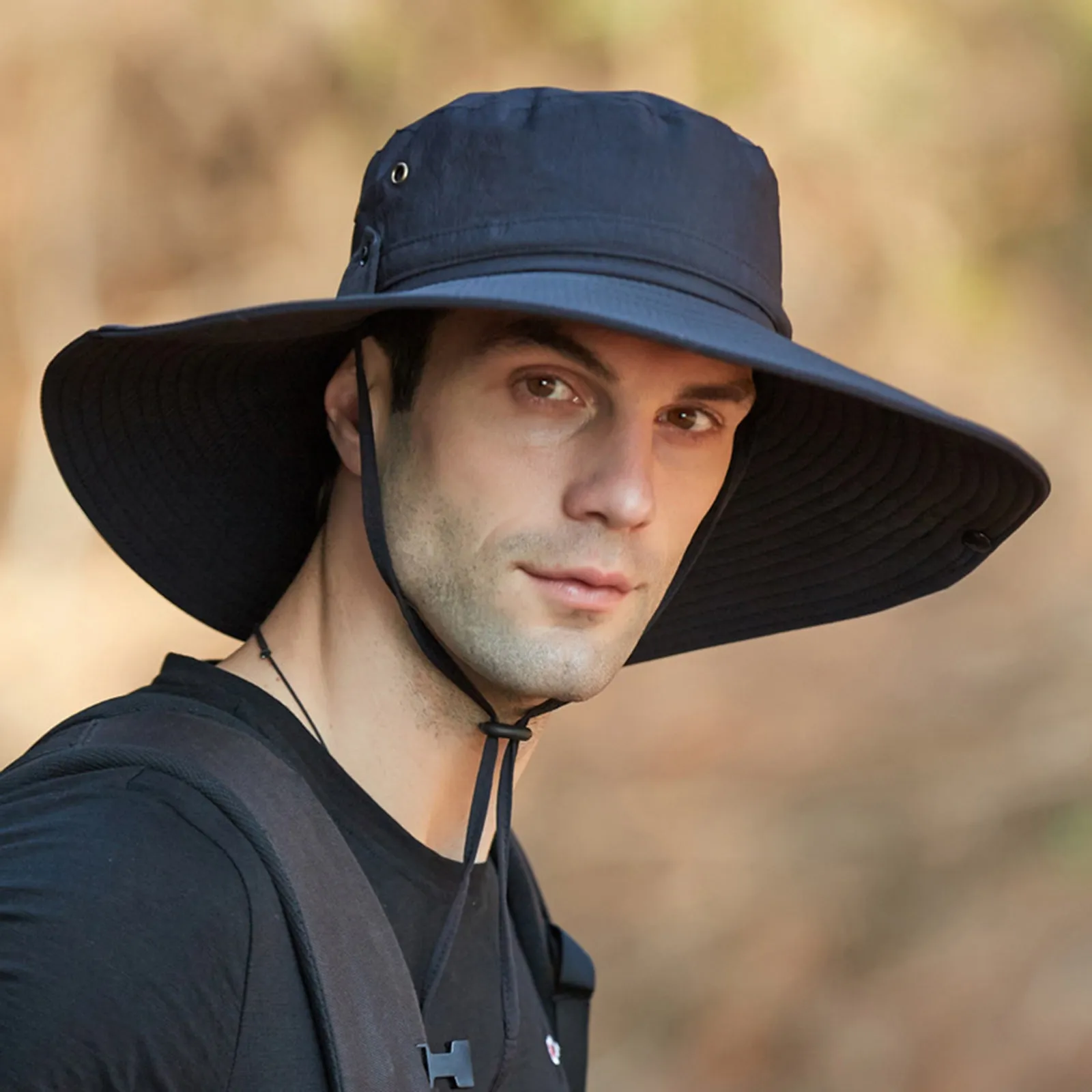 EXTRA LARGE BRIM FOR SUN PROTECTION BUCKET HAT