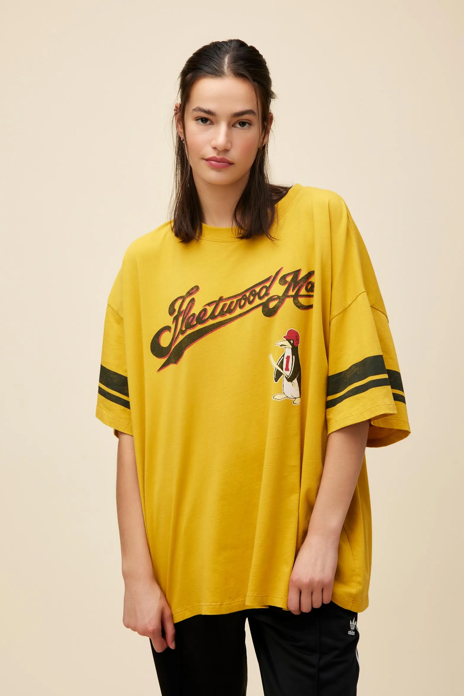 Fleetwood Mac Penguin Baseball OS Tee