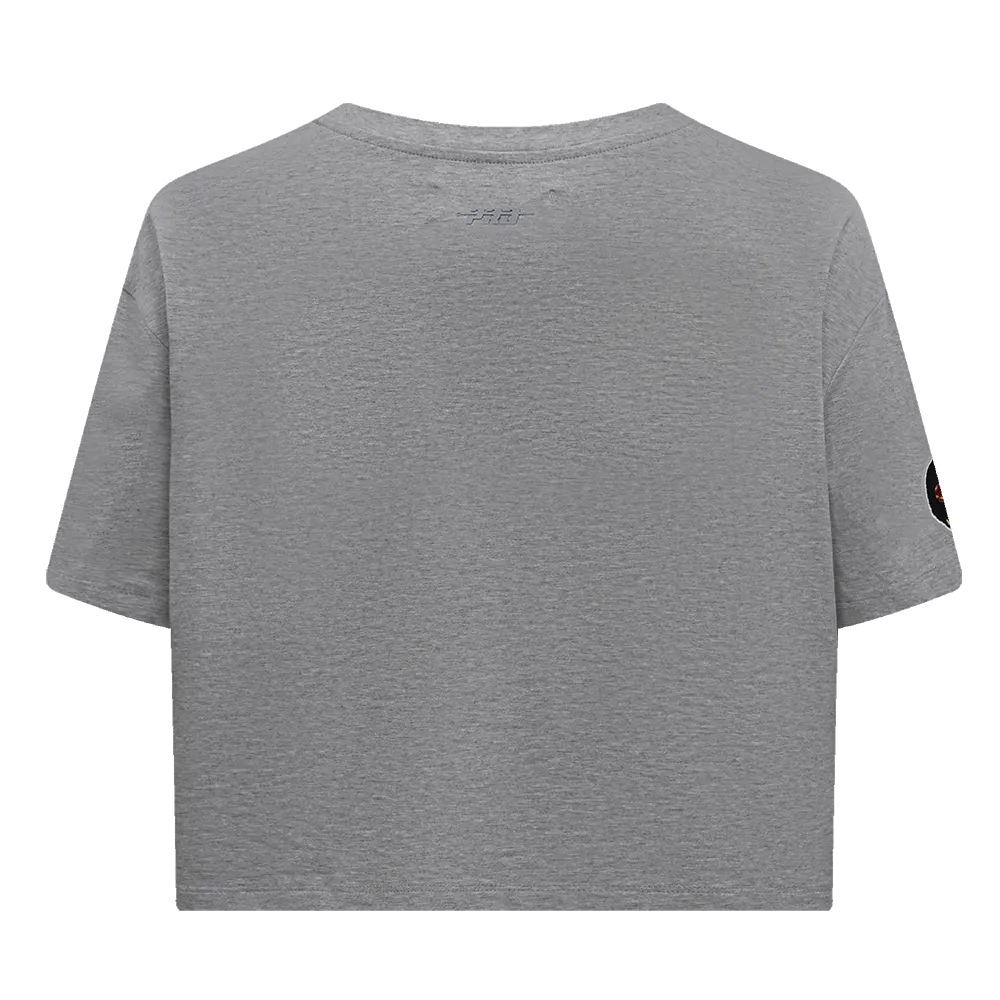 Florida State University NEUTRAL WOMEN'S SJ BOXY TEE (DARK HEATHER GRAY)