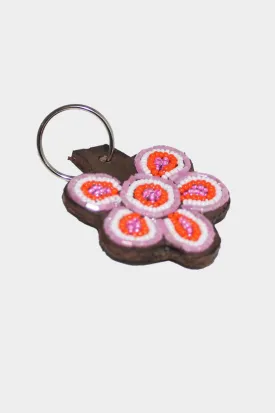 Flower Keyring | Pink/White/Orange