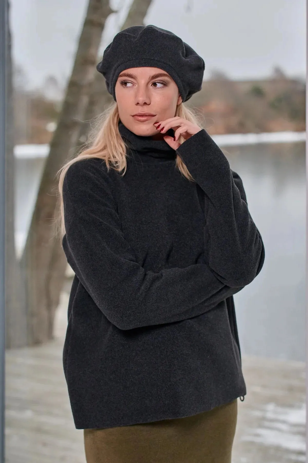 Henriette Steffensen Beret - Soft Black