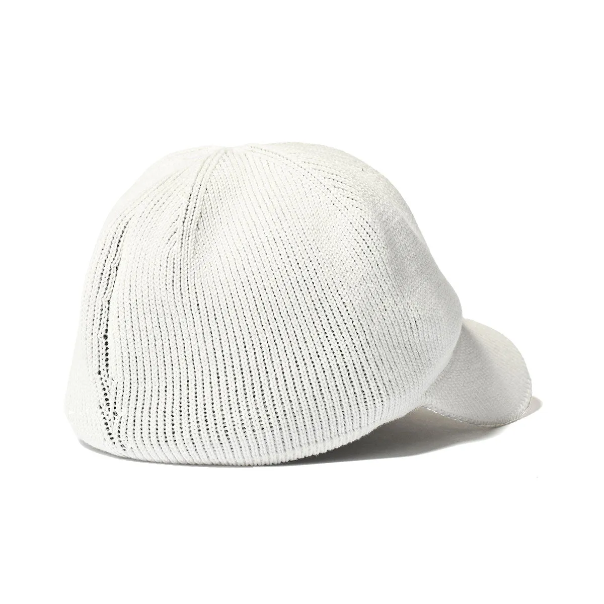 HOMEGAME - H LOGO COTTON KNIT BASEBALL CAP WHITE【HG241414】