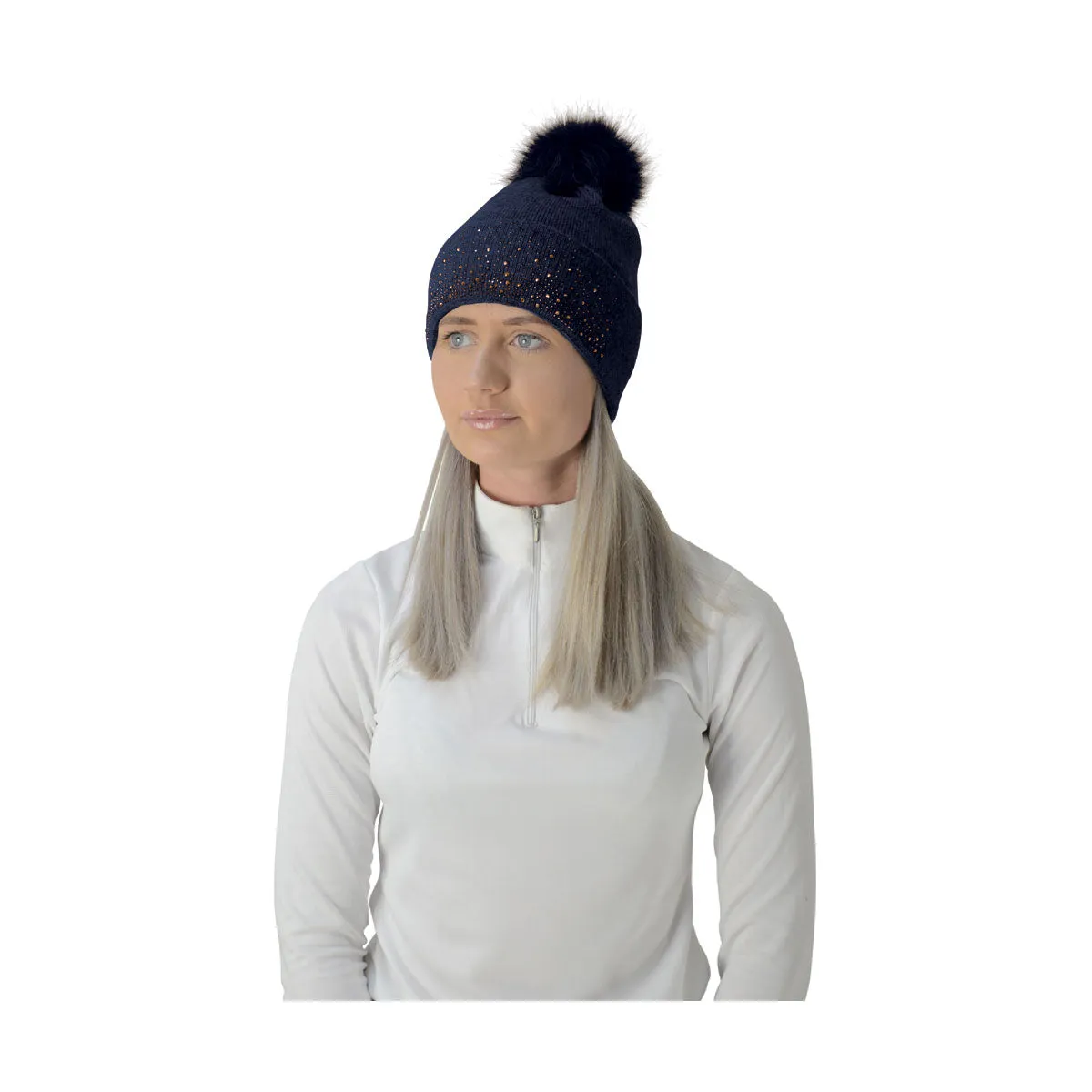 HyFASHION Two Toned Alaska Bobble Hat