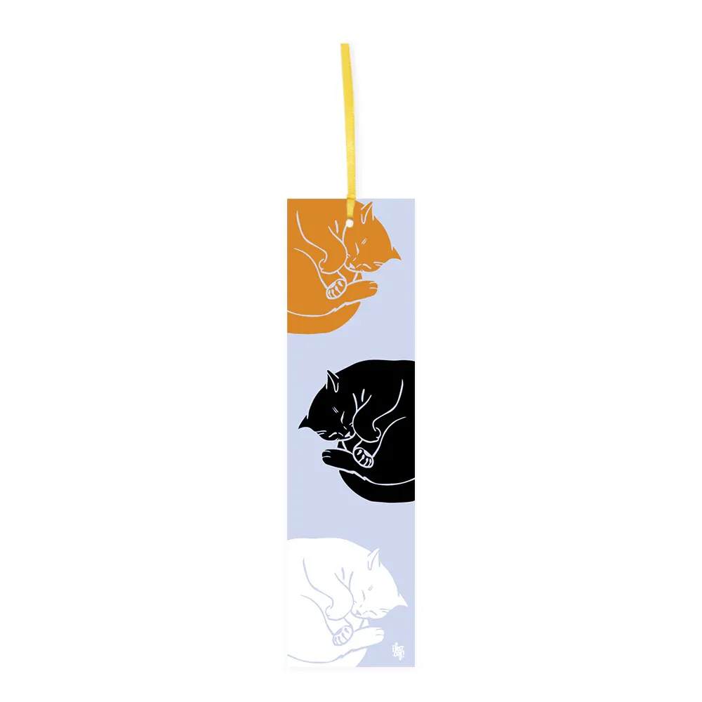 Iko Iko Double-Sided Bookmark - Sleepy Cats