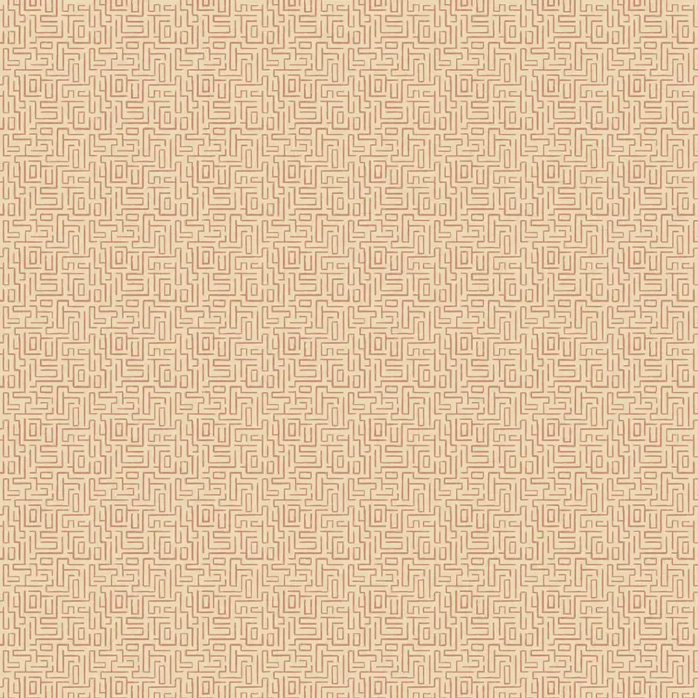 Intersect Design Wallpaper Roll in Tan Color