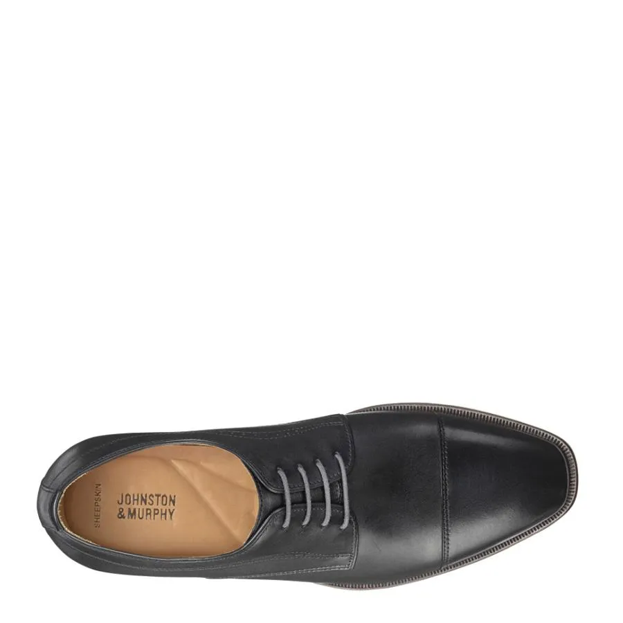 JOHNSTON & MURPHY BLACK MCCLAIN CAP TOE