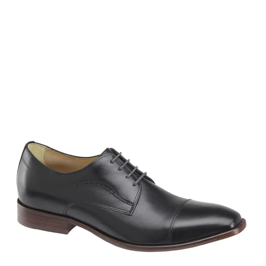 JOHNSTON & MURPHY BLACK MCCLAIN CAP TOE