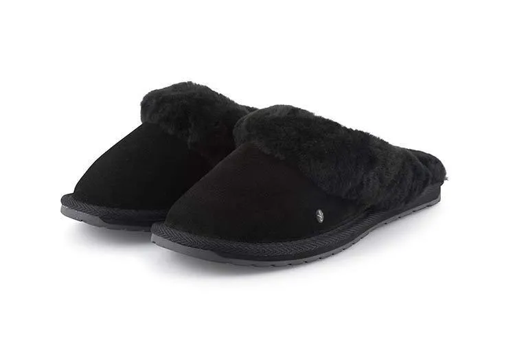 Jolie Slipper Mule in Black