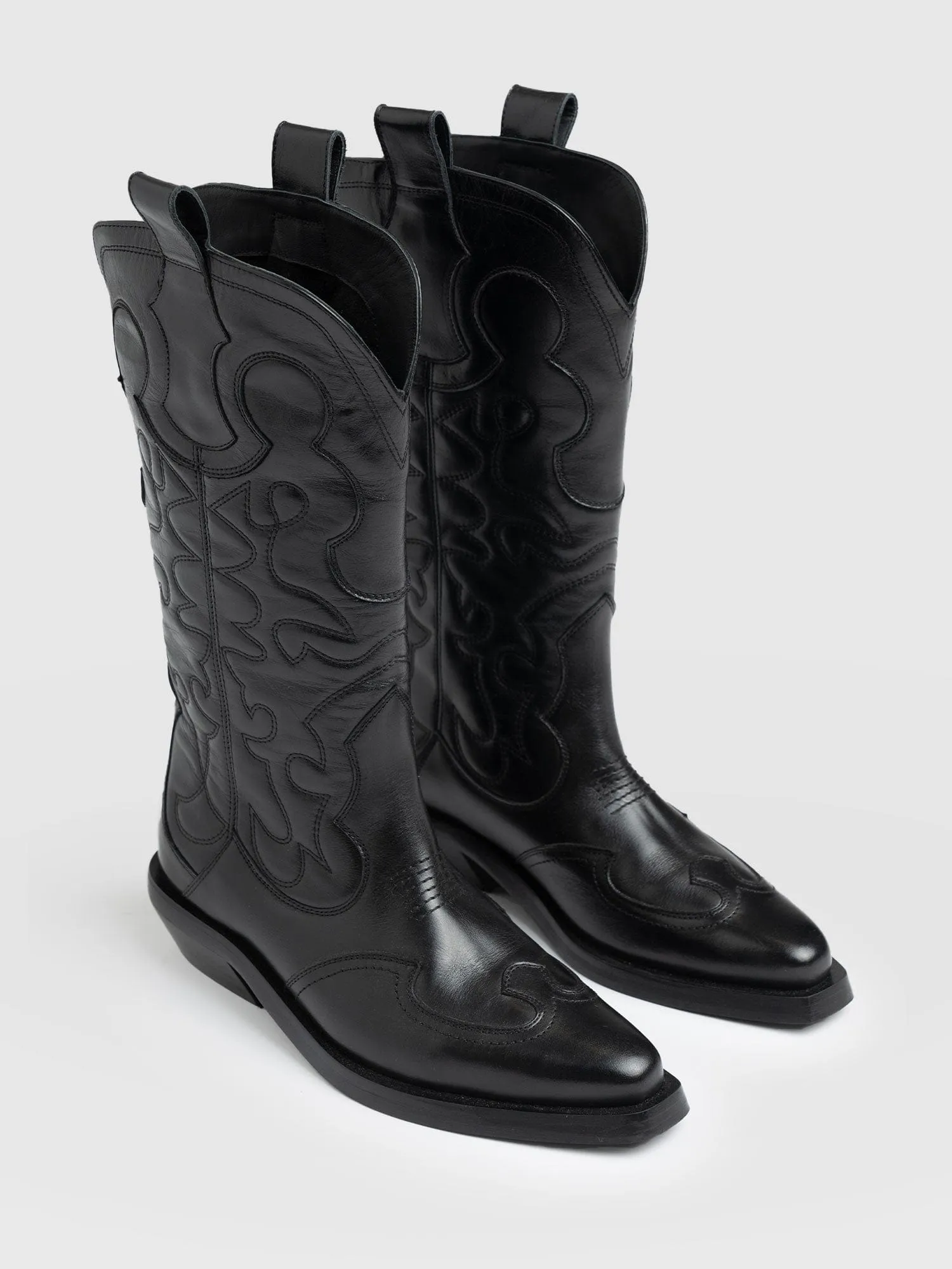 Kansas Western Boot - Black