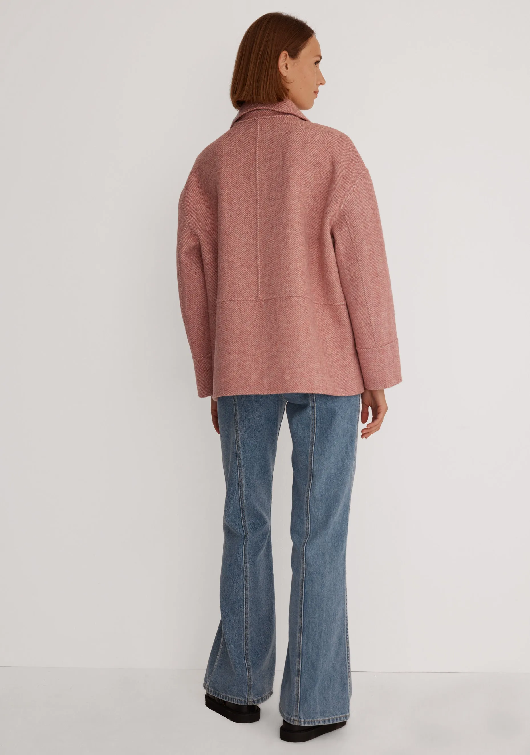 Keanan Wool Jacket_Berry