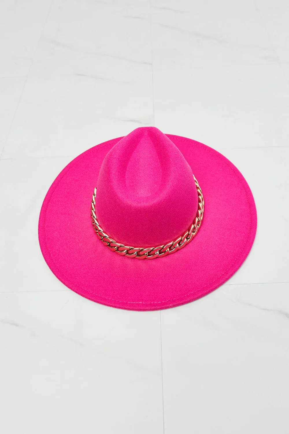 Keep Your Promise Fedora Hat in Pink