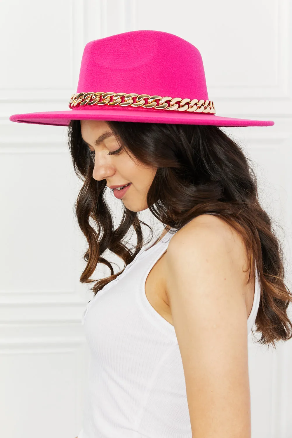 Keep Your Promise Fedora Hat in Pink