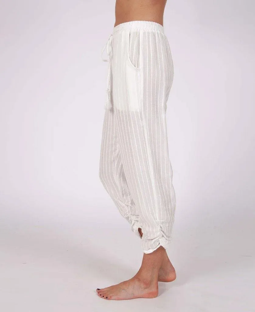 Kellie Pant | Stripe Linen