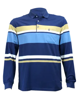 KG Wear LS Blue Stripe Golfer