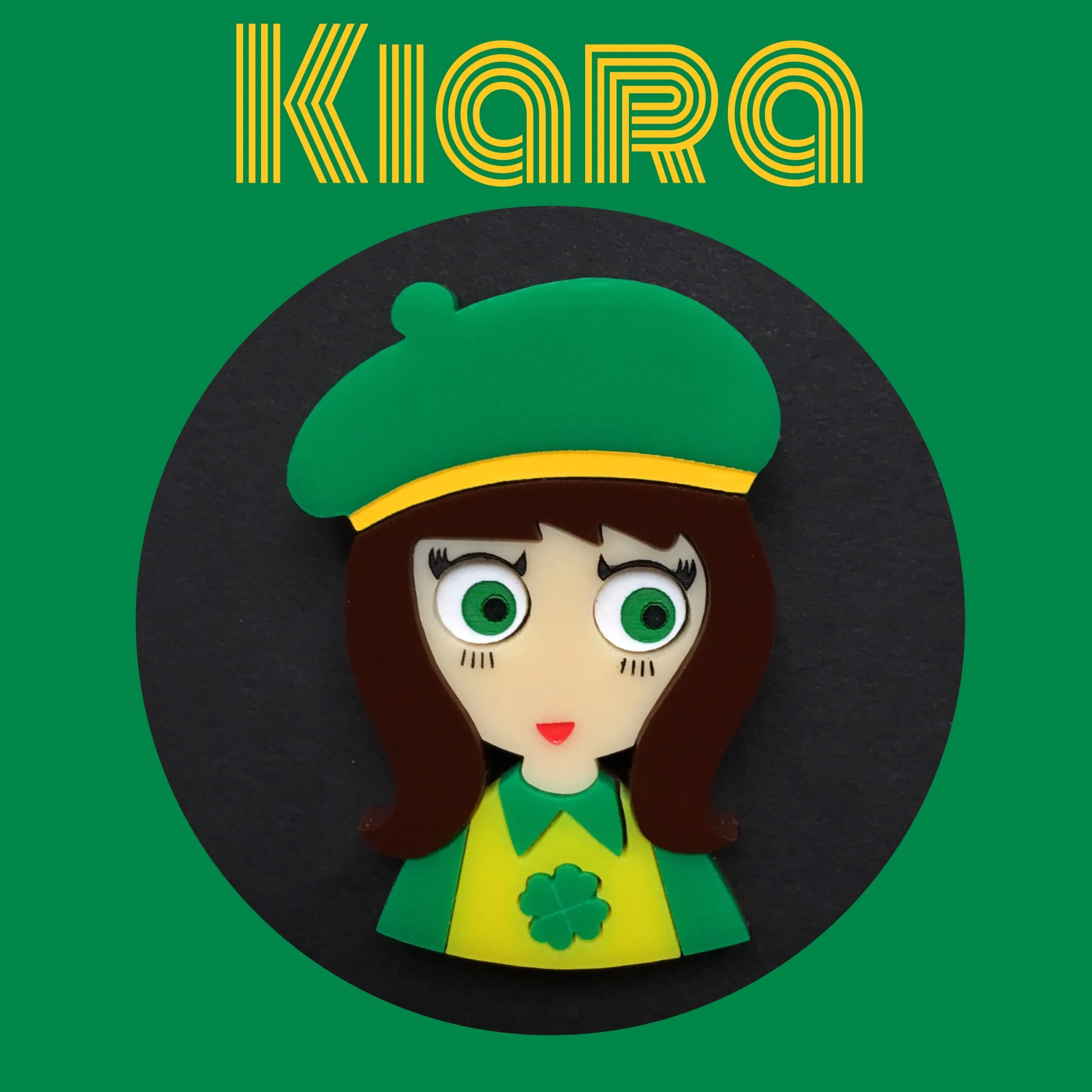 KIARA Acrylic Brooch, St Patrick's Numbered Edition