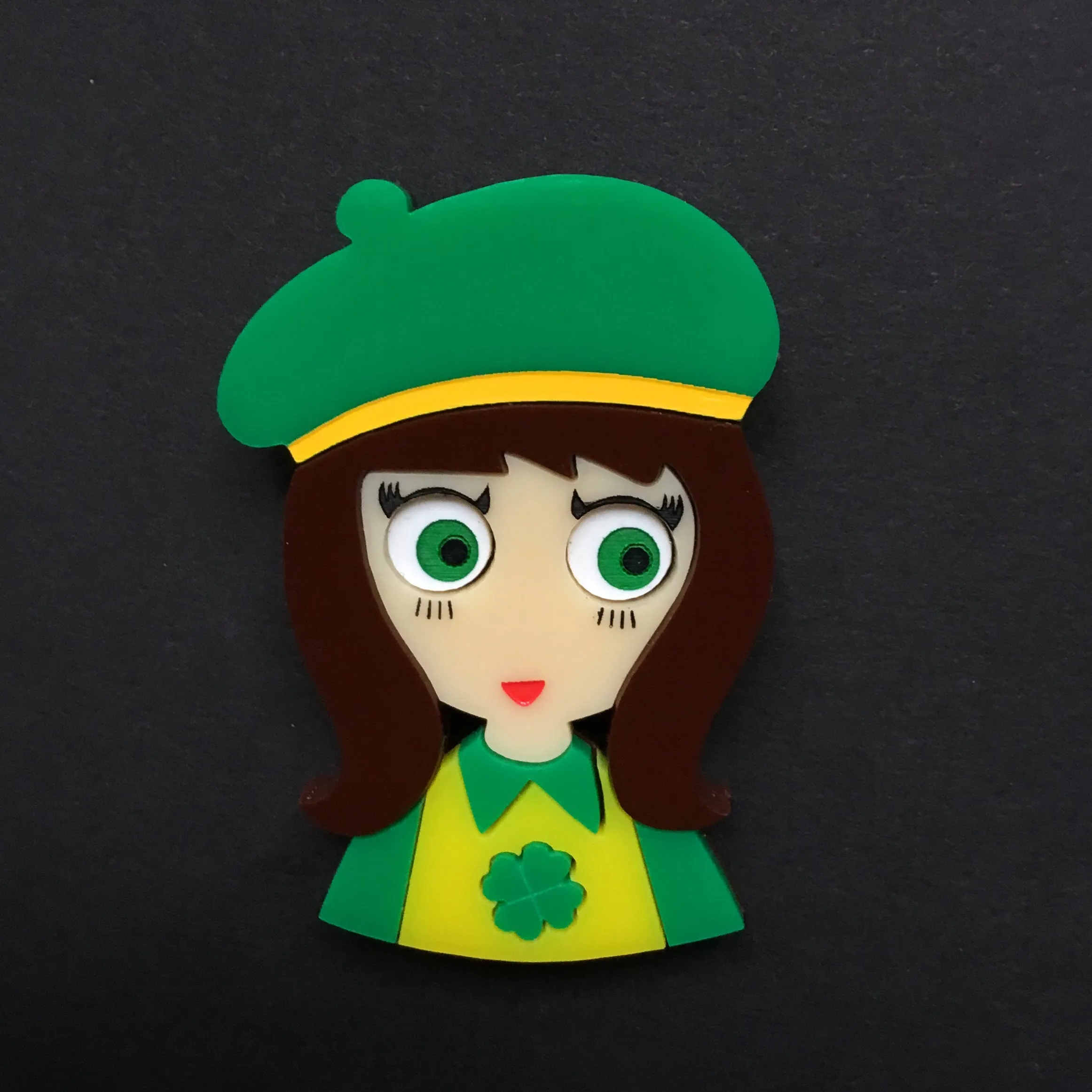 KIARA Acrylic Brooch, St Patrick's Numbered Edition