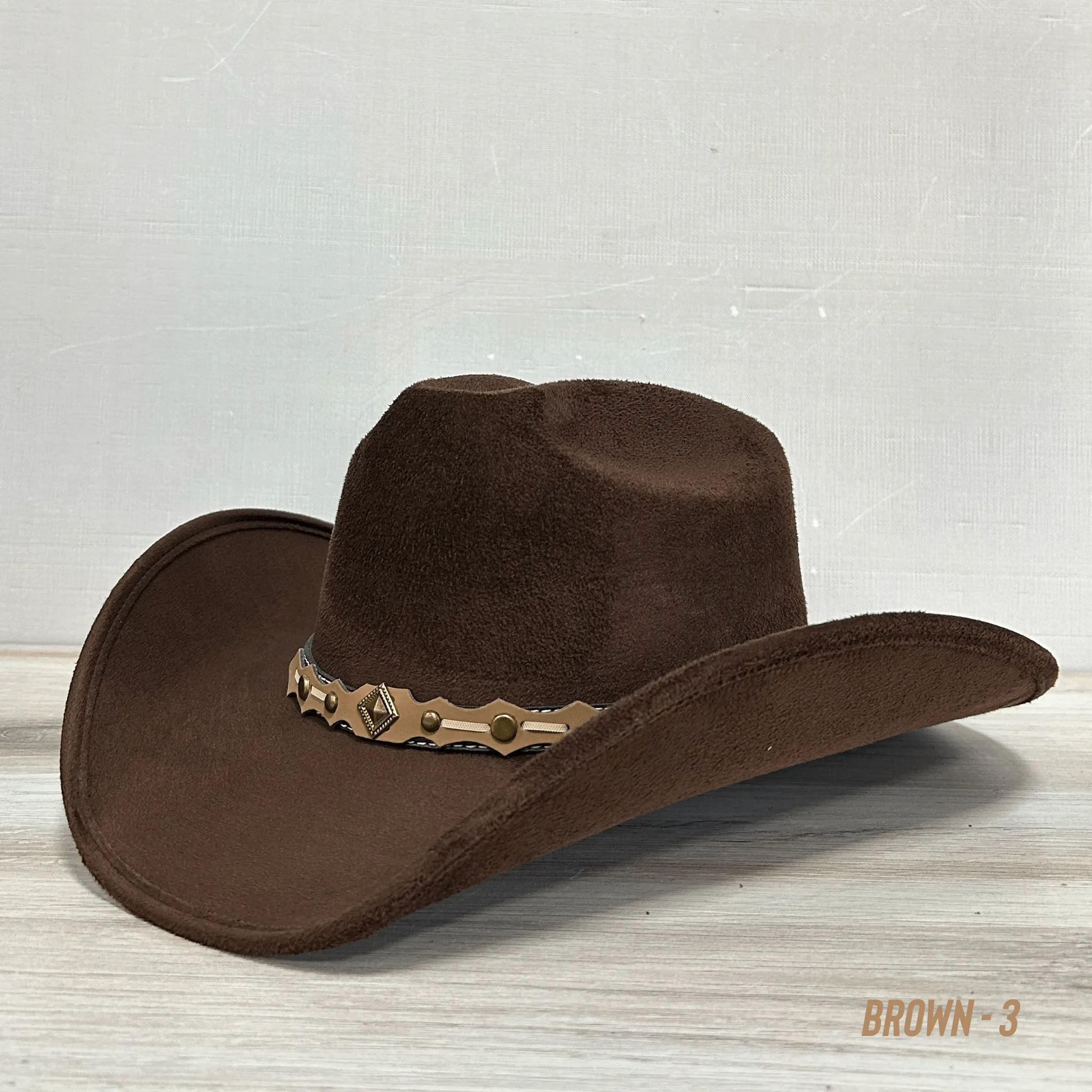 Kids Western Cowboy Suede Hat - Country