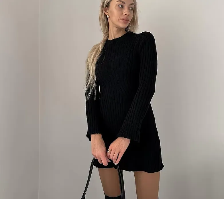 Klara - Rib knitted dress