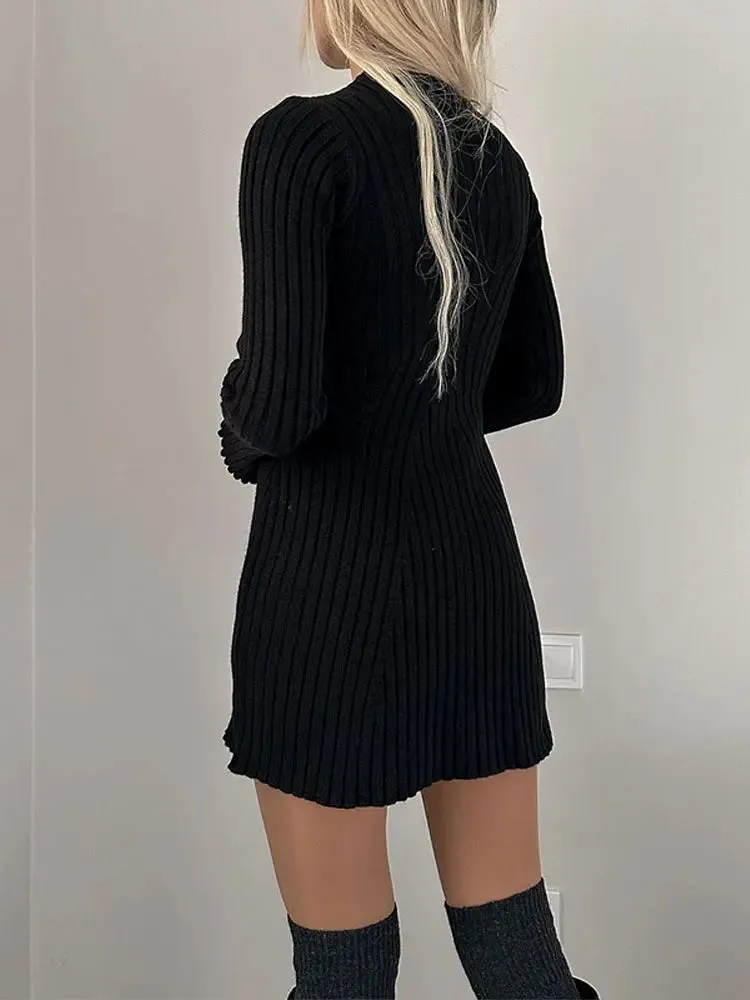 Klara - Rib knitted dress