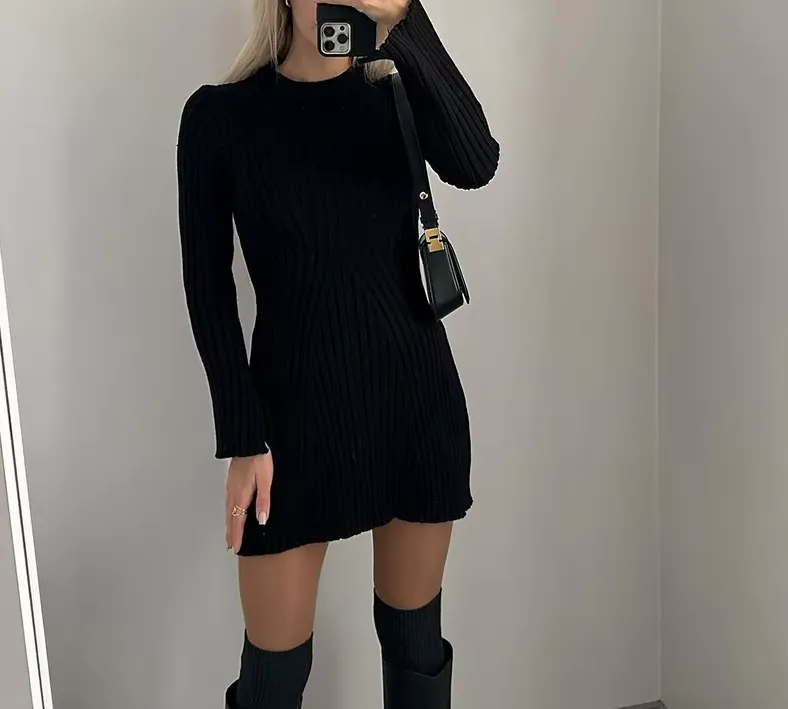 Klara - Rib knitted dress